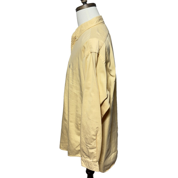 Ralph Lauren Shirt Mens XL Yellow Thicker Fabric Long Sleeve Button Down Preppy - Picture 6 of 9